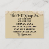 プロフェッショナル美しいサロンネイルアート 名刺 (裏面)