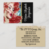 プロフェッショナル美しいサロンネイルアート 名刺 (正面/裏面)