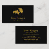 プロフェッショナル美しいサロンロゴ 名刺 (正面/裏面)