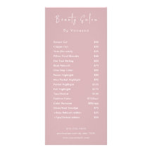 プロフェッショナル美しいサロン価格表サービス