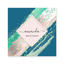 プロフェッショナル美しいメイクアップロゴバラティール（緑がかった色）ストローク