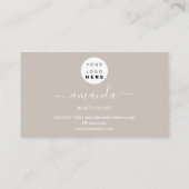 プロフェッショナル美しいメイクアップロゴ金ゴールド紙吹雪ヘア 名刺 (裏面)