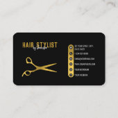 プロフェッショナル美容師とサロンソーシャルメディア 名刺 (裏面)