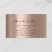 プロフェッショナル美容師まつげ延長バラ 名刺 (裏面)