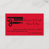 プロフェッショナル美容師アポイントメントアラーム 名刺 (正面)