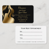 プロフェッショナル美容師アポイントメント 予約カード (正面/裏面)