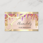 プロフェッショナル美容師コイフールシザーバラVIP 名刺 (正面)