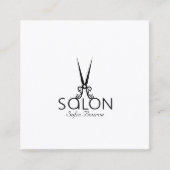 プロフェッショナル美容師サロンフォトモダンシンプル スクエア名刺 (正面)