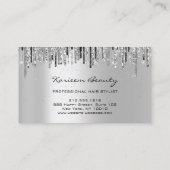 プロフェッショナル美容師シルバードリップスハサミ 名刺 (裏面)