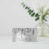 プロフェッショナル美容師シルバードリップスハサミ 名刺 (スタンド正面)