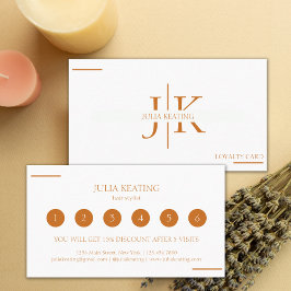 プロフェッショナル美容師モダンミニマルサロン ロイヤリティカード