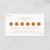 プロフェッショナル美容師モダンミニマルサロン ロイヤリティカード (裏面)