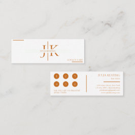 プロフェッショナル美容師モダンミニマルサロン ロイヤリティカード