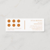 プロフェッショナル美容師モダンミニマルサロン ロイヤリティカード (裏面)