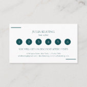 プロフェッショナル美容師モダンミニマルサロン ロイヤリティカード (裏面)