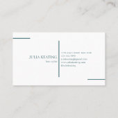 プロフェッショナル美容師モダンミニマルサロン 名刺 (裏面)