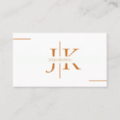 プロフェッショナル美容師モダンミニマルサロン 名刺 (正面)