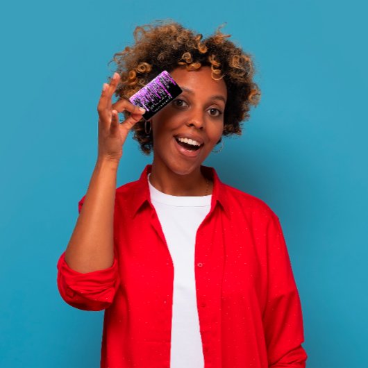 プロフェッショナル美容師美しいサロンホットピンク 名刺