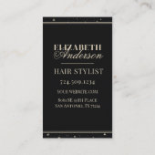 プロフェッショナル美容師美しいサロン 名刺 (裏面)
