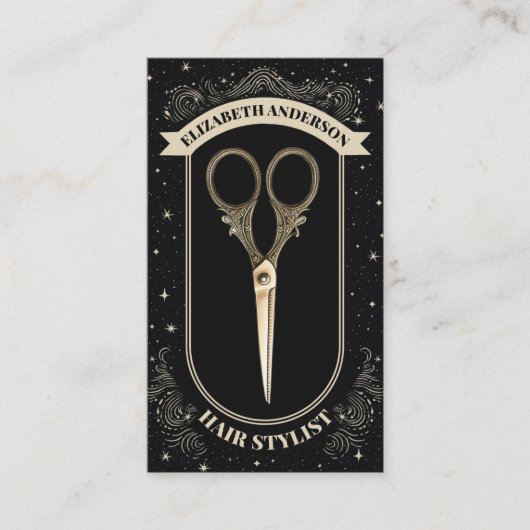 プロフェッショナル美容師美しいサロン 名刺 (正面)
