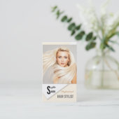 プロフェッショナル美容師/美しいサロンカード 名刺 (スタンド正面)