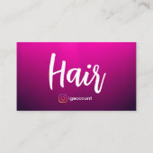 プロフェッショナル美容師QRコードテンプレート 名刺 (裏面)