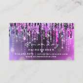 プロフェッショナル美容用はさみシルバードリップピンク 名刺 (裏面)