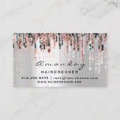 プロフェッショナル美容用鋏バラドリップグレー 名刺 (裏面)