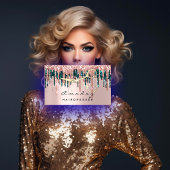 プロフェッショナル美容用鋏バラドリップ金ゴールド 名刺