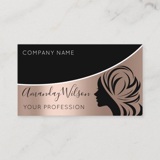 プロフェッショナル美容院まつ毛拡張化粧 名刺 (正面)