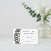 プロフェッショナル脊髄カイロプラクターアポイントメント 予約カード (スタンド正面)