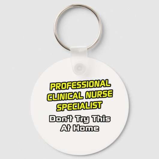 プロフェッショナル臨床ナース専門医…冗談 キーホルダー (正面)