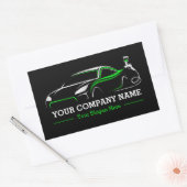 プロフェッショナル自動体絵を描ショップ車のラベル 長方形シール (封筒)