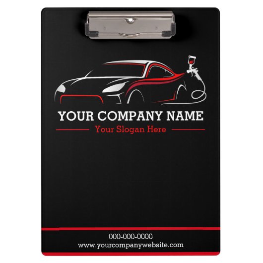 プロフェッショナル自動体絵を描ショップ車の クリップボード (正面)