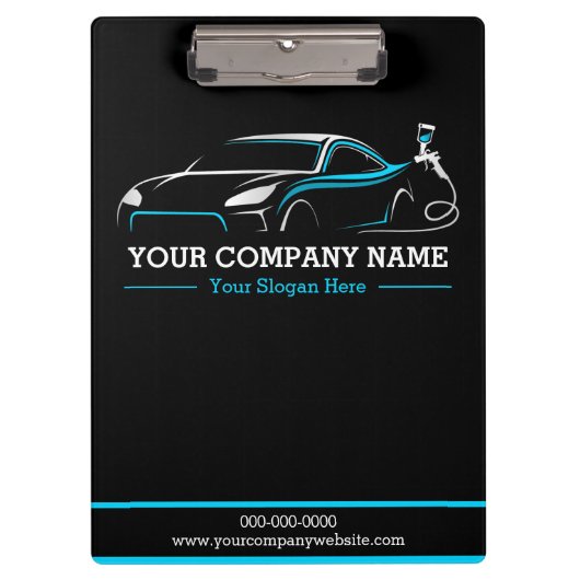 プロフェッショナル自動体絵を描ショップ車の クリップボード (正面)