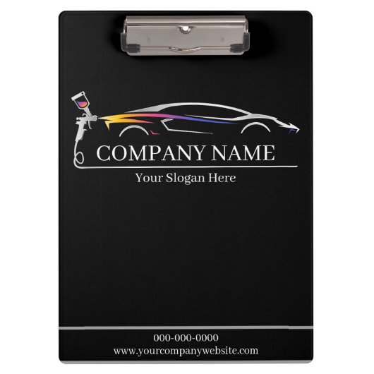 プロフェッショナル自動体絵を描ショップ車の クリップボード (正面)