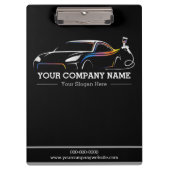 プロフェッショナル自動体絵を描ショップ車の クリップボード (正面)