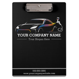 プロフェッショナル自動体絵を描ショップ車の クリップボード