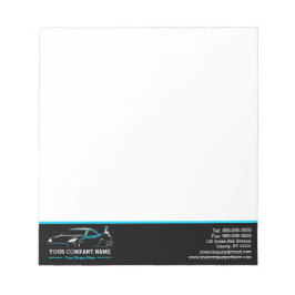 プロフェッショナル自動体絵を描ショップ車の ノートパッド