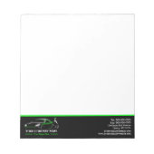 プロフェッショナル自動体絵を描ショップ車の ノートパッド (正面)