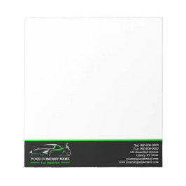 プロフェッショナル自動体絵を描ショップ車の ノートパッド