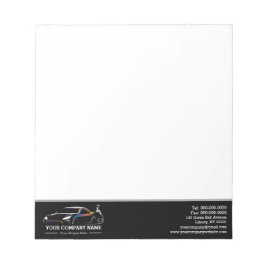 プロフェッショナル自動体絵を描ショップ車の ノートパッド