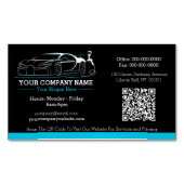 プロフェッショナル自動体絵を描ショップ車の マグネット名刺 (正面)