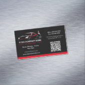 プロフェッショナル自動体絵を描ショップ車の マグネット名刺 (インサイチュ)