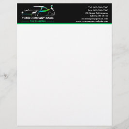 プロフェッショナル自動体絵を描ショップ車の レターヘッド