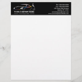 プロフェッショナル自動体絵を描ショップ車の レターヘッド