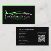 プロフェッショナル自動体絵を描ショップ車の 名刺 (正面/裏面)