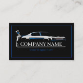 プロフェッショナル自動体絵を描ショップ車の 名刺 (正面)