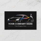 プロフェッショナル自動体絵を描ショップ車の 名刺 (正面)