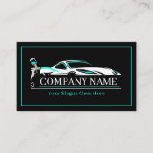 プロフェッショナル自動体絵を描ショップ車の 名刺 (正面)